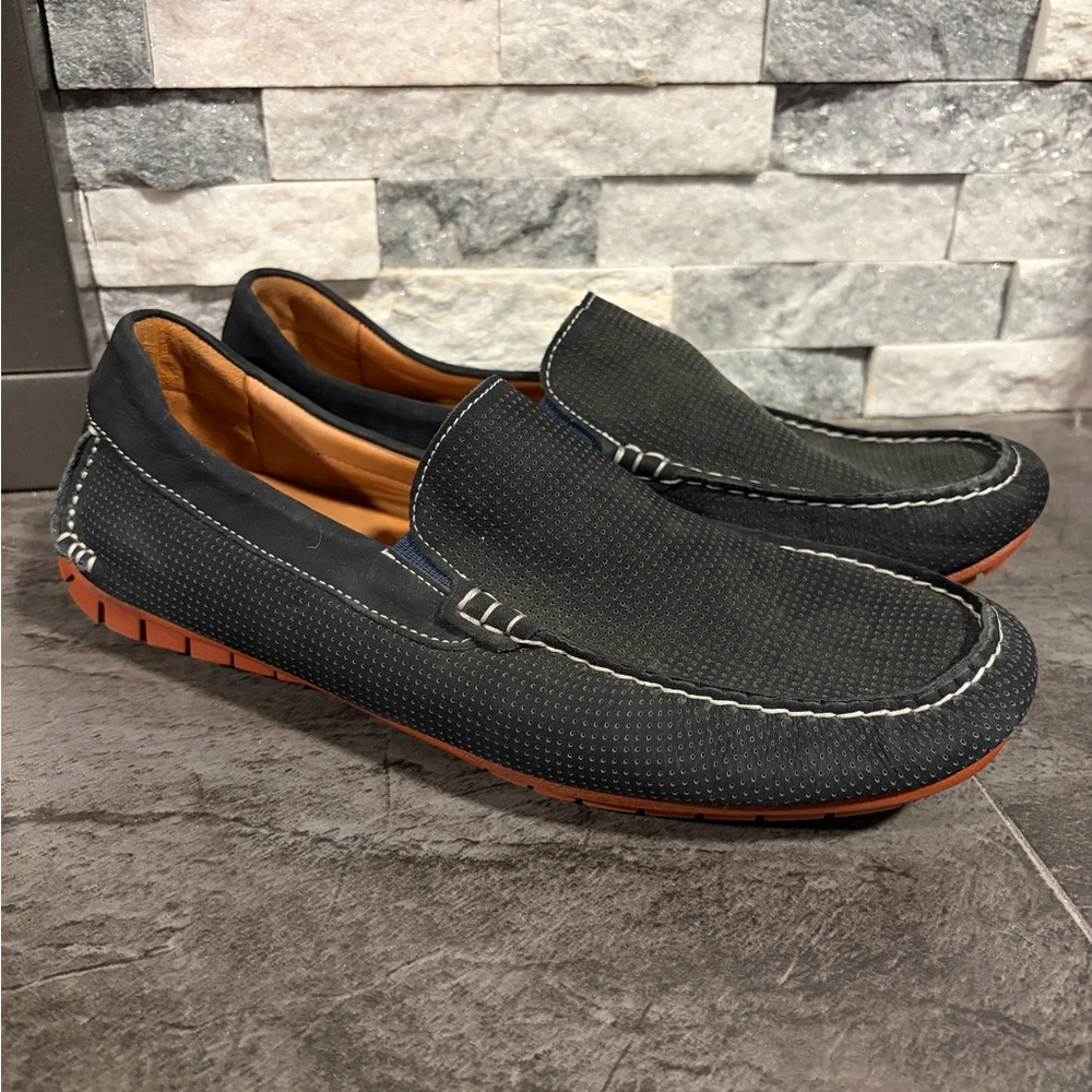 Johnston and Murphy Men’s Cort Venetian Perforated Slip On Shoes